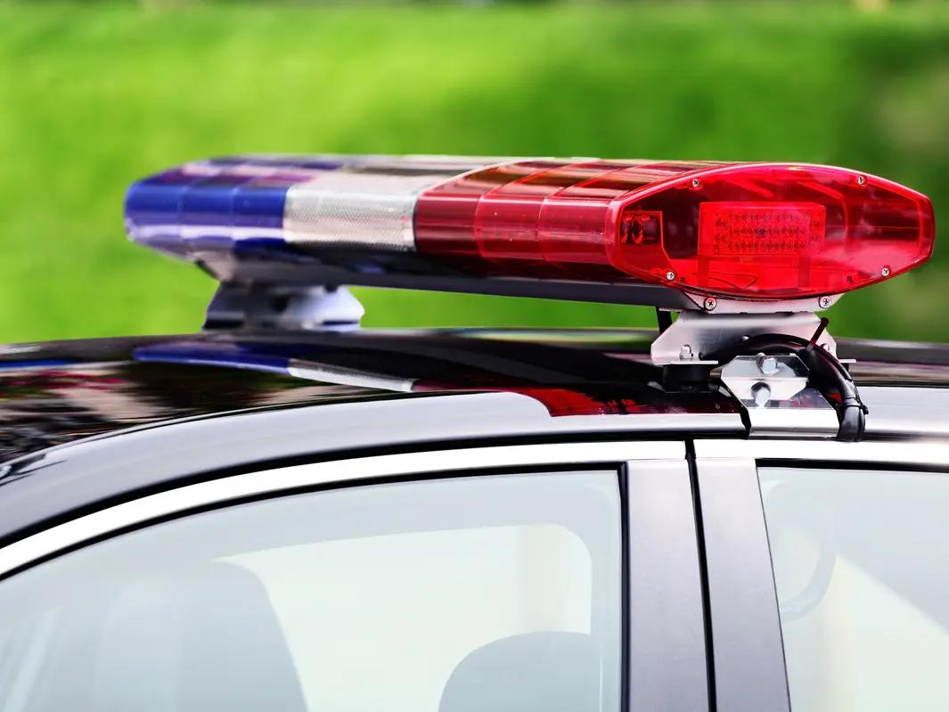 Glen Rock police vehicle at the scene of an emergency response